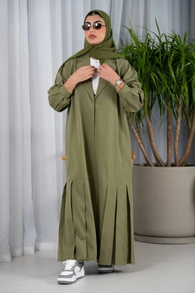 Pistachio Blazer Abaya IB222 Green